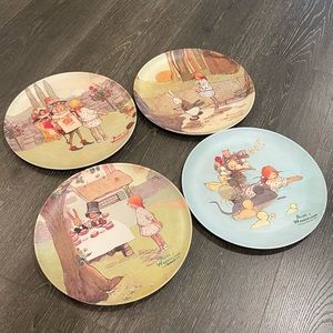 Alice in Wonderland Lucie Attwell design plates (set of 4)